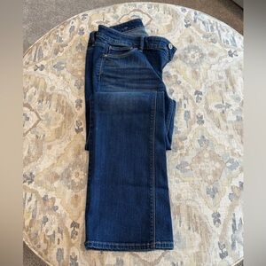 White House Black Market Dark Blue Straight Leg Jeans